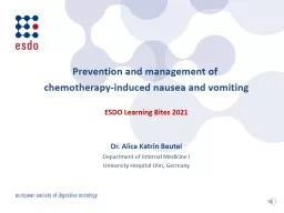 Prevention and management of