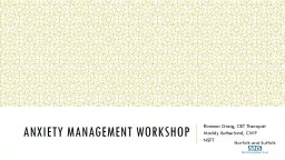 Anxiety Management Workshop