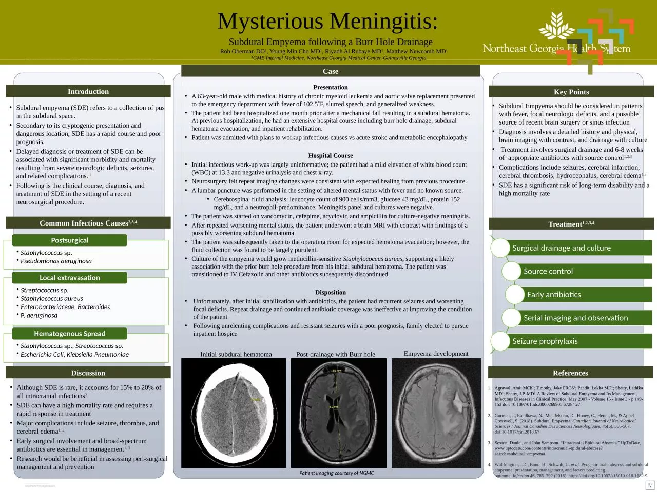 PPT-Introduction Case Subdural empyema (SDE) refers to a collection of pus in the subdural