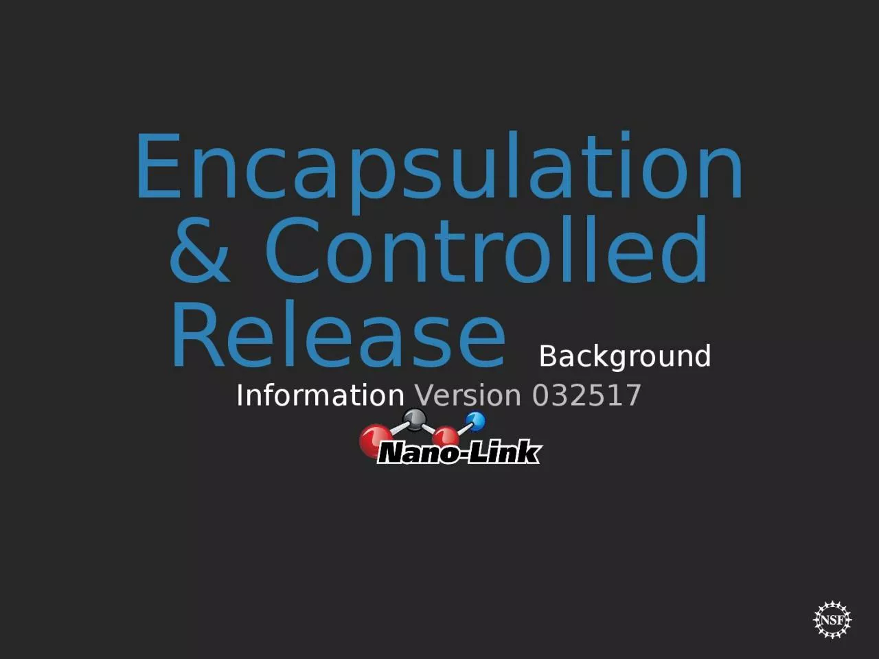 PPT-Encapsulation & Controlled Release