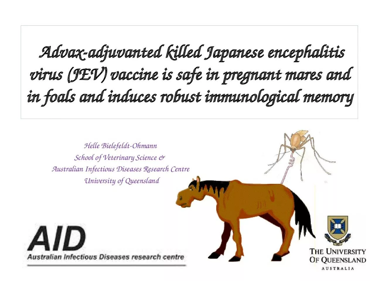 PPT-Advax-adjuvanted killed Japanese encephalitis virus (JEV) vaccine is safe in pregnant