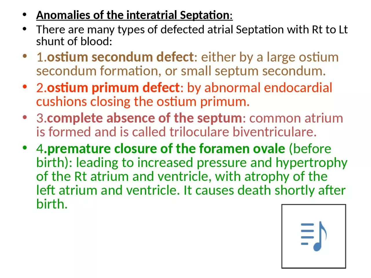 PPT-Anomalies of the interatrial Septation