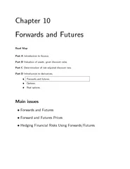 Chapter10 Forwards and Futures RoadMap