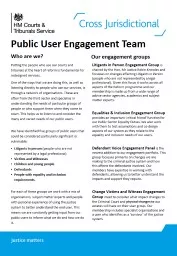 Public User Engagement Team
