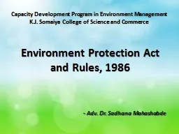 Environment Protection Act and