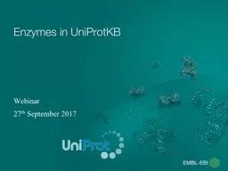 Enzymes in UniProtKB Webinar