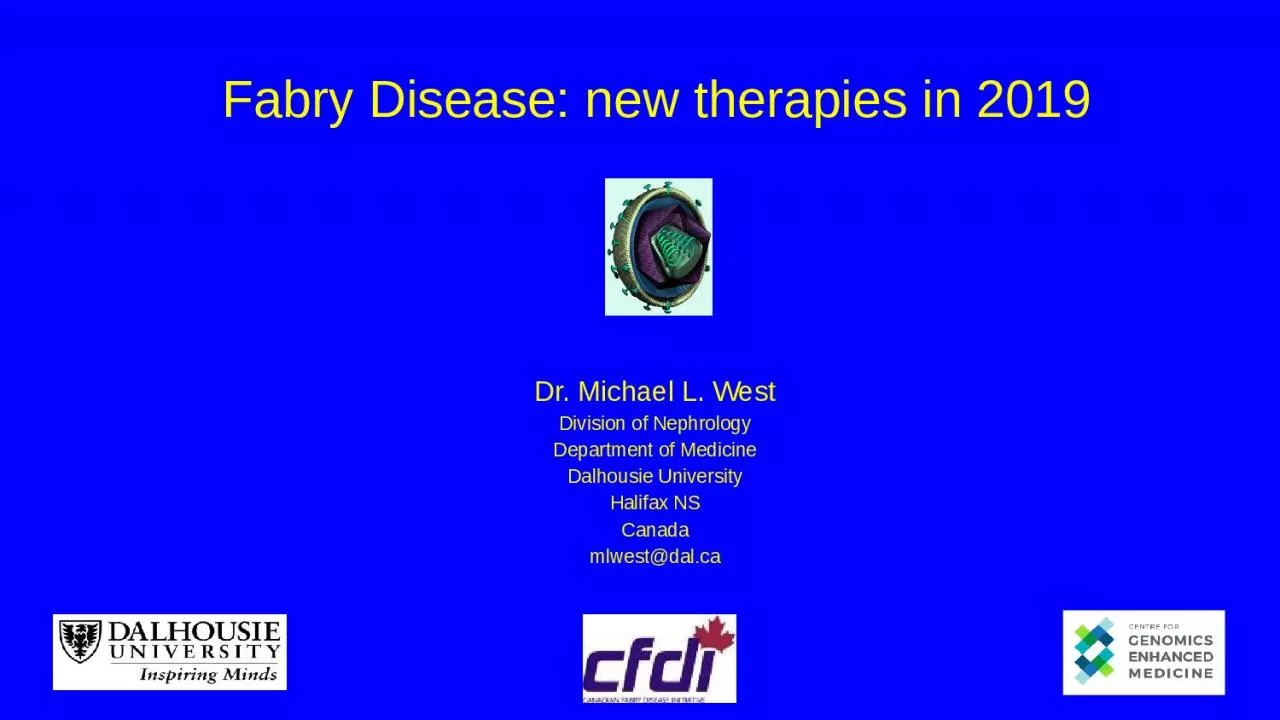 PPT-Fabry Disease: new therapies in 2019