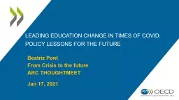 Leading education change in times of