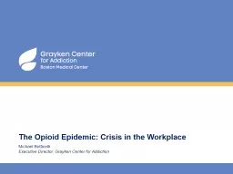 The Opioid  Epidemic: Crisis