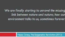 PPT-We are finally starting to unravel the missing link between nature and