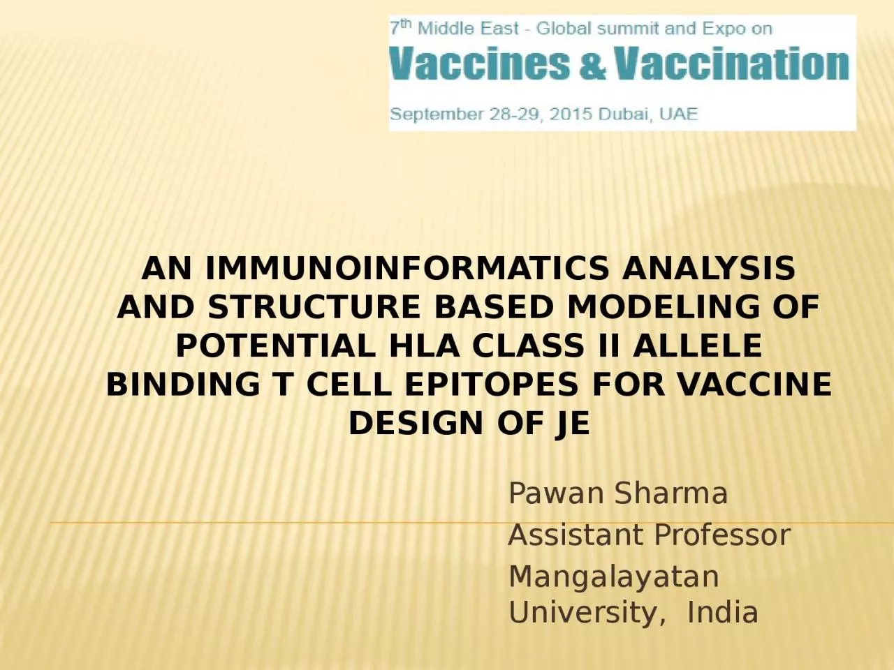 PPT-An Immunoinformatics analysis and structure based modeling of potential HLA class II allele