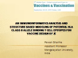 An Immunoinformatics analysis and structure based modeling of potential HLA class II allele