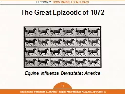 The Great Epizootic of 1872