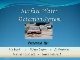 Surface Water Detection System