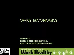 Office Ergonomics Presented by: