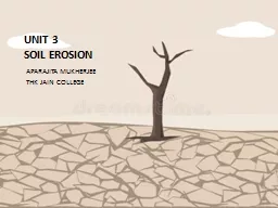 UNIT 3 SOIL EROSION   APARAJITA MUKHERJEE