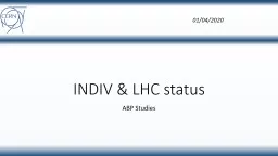 INDIV & LHC status ABP Studies