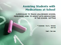 Assisting Students with Medications at School