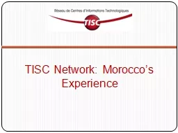 TISC Network: Morocco’s Experience