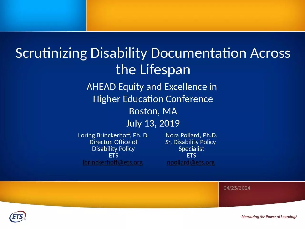 Scrutinizing Disability Documentation Across the Lifespan