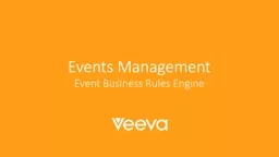 Events Management Event Business Rules Engine