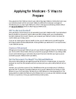 Applying for Medicare - 5 Ways to Prepare