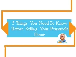 5 Things You Should Know Before Selling A House In Pensacola
