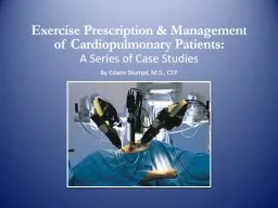 Exercise Prescription & Management