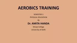 AEROBICS TRAINING SEMESTER 3