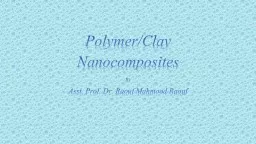 Polymer/Clay Nanocomposites