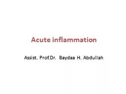 Acute inflammation Assist.