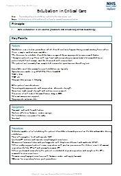 Aim        To provide guidance on extubating  a patient in the intensive care unit