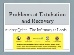 Problems  at  Extubation