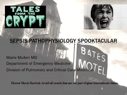 Sepsis Pathophysiology Spooktacular