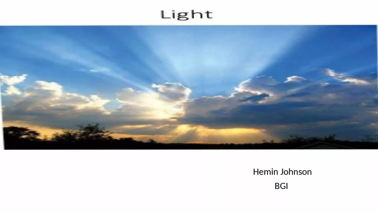 PPT-Hemin Johnson BGI Lighting