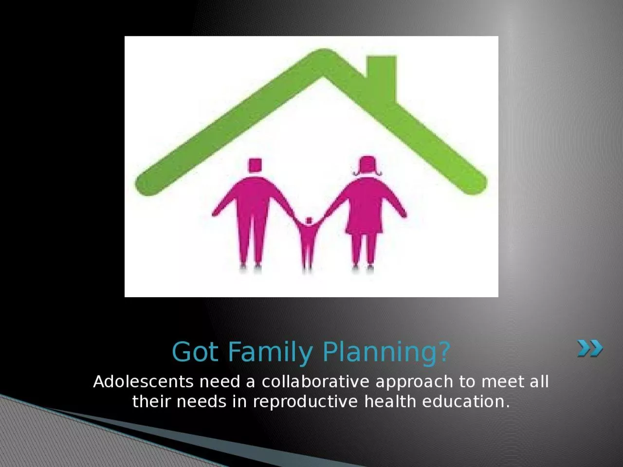 Adolescents need a collaborative approach to meet all their needs in reproductive health
