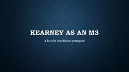 KeaRNey   as an m3 a family medicine synopsis