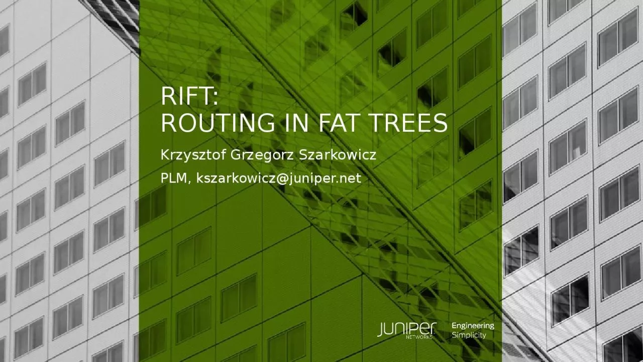 PPT-RIFT: ROUTING IN FAT TREES