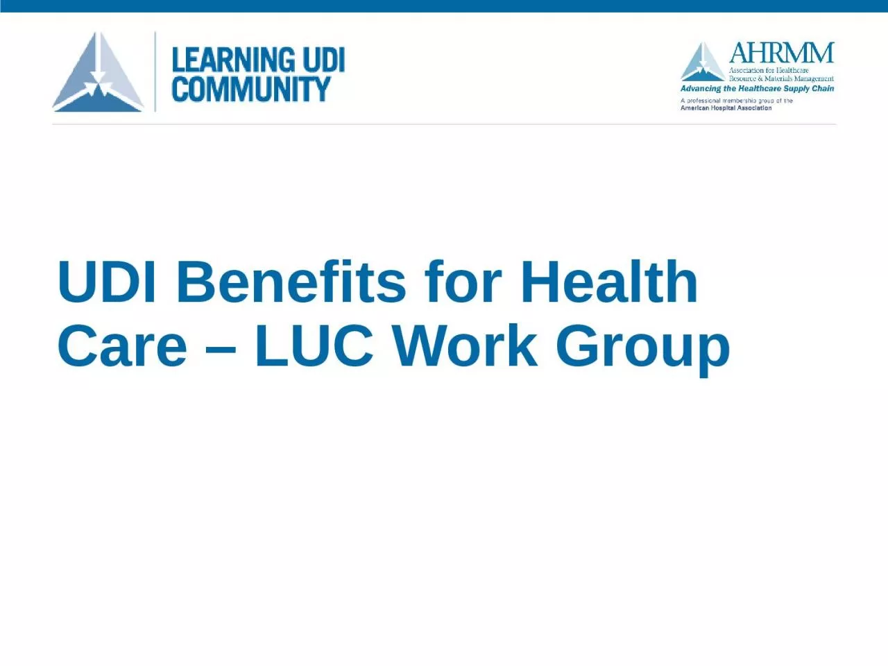 PPT-UDI Benefits for Health