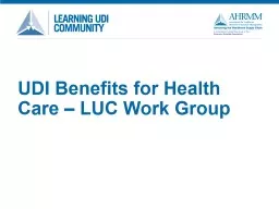 UDI Benefits for  Health