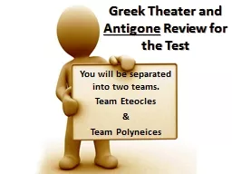 Greek  Theater  and  Antigone