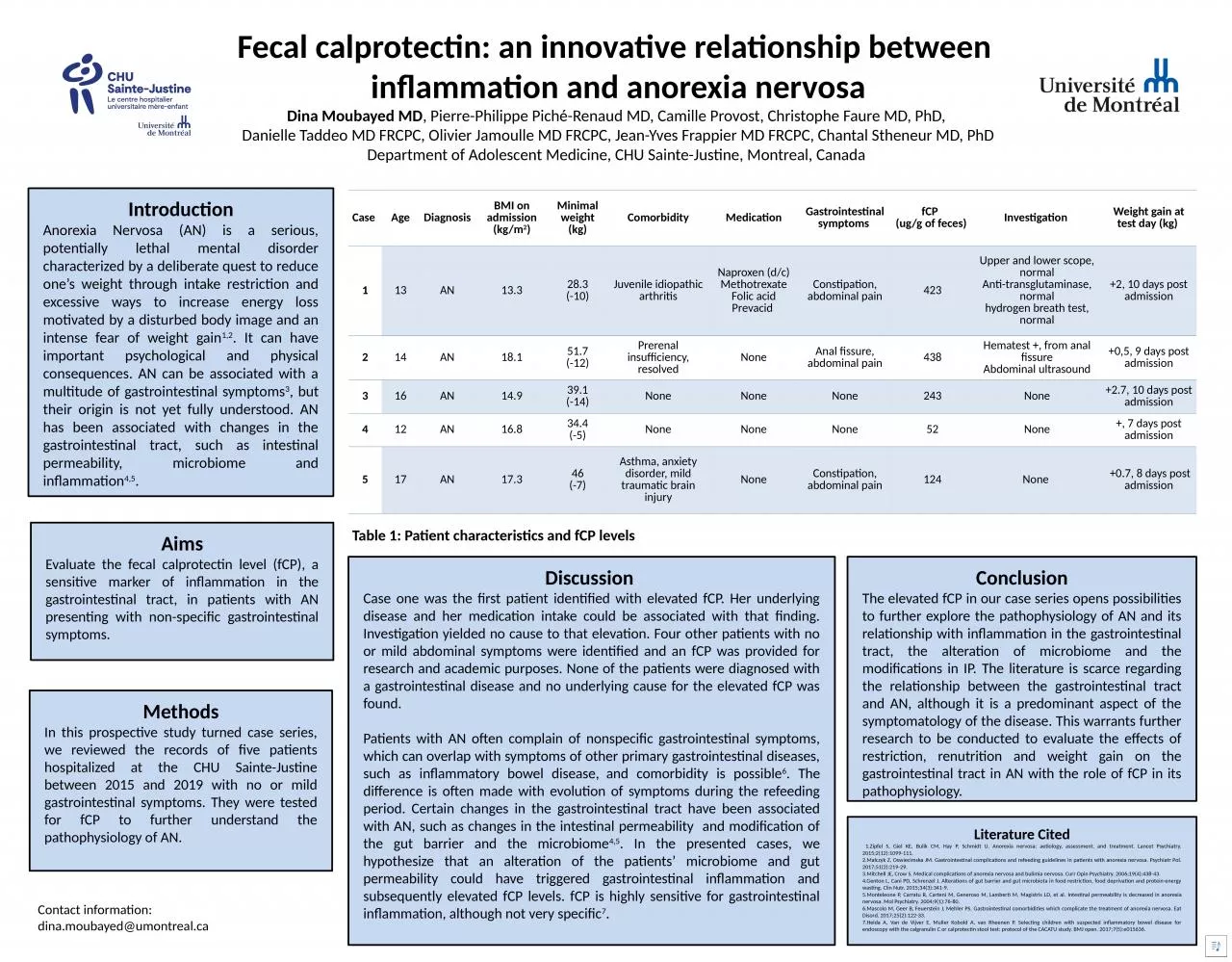 Fecal calprotectin: an innovative relationship between