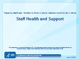 Staff Health and Support