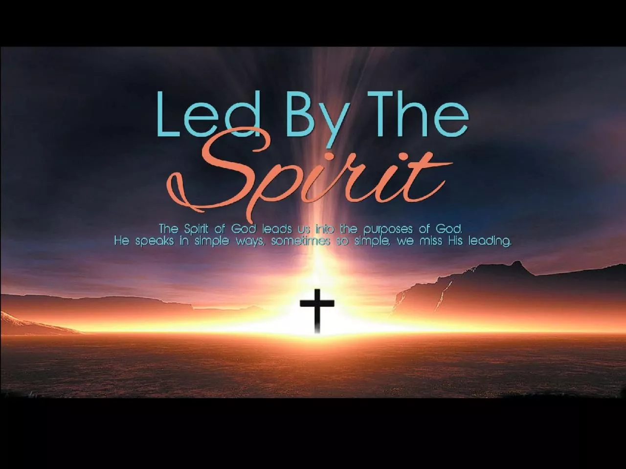 The Holy Spirit has brought about new life in us.