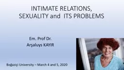 PPT-INTIMATE RELATIONS, SEXUALITY