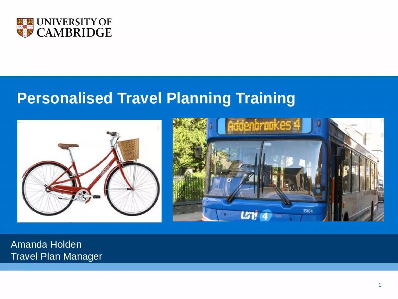 Personalised  Travel Planning Training
