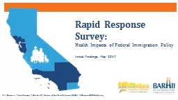 Rapid Response Survey:  Health Impacts of Federal Immigration Policy