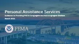 Personal Assistance Services