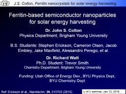 Ferritin-based semiconductor nanocrystals