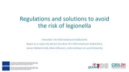 Regulations and solutions to avoid the risk of legionella